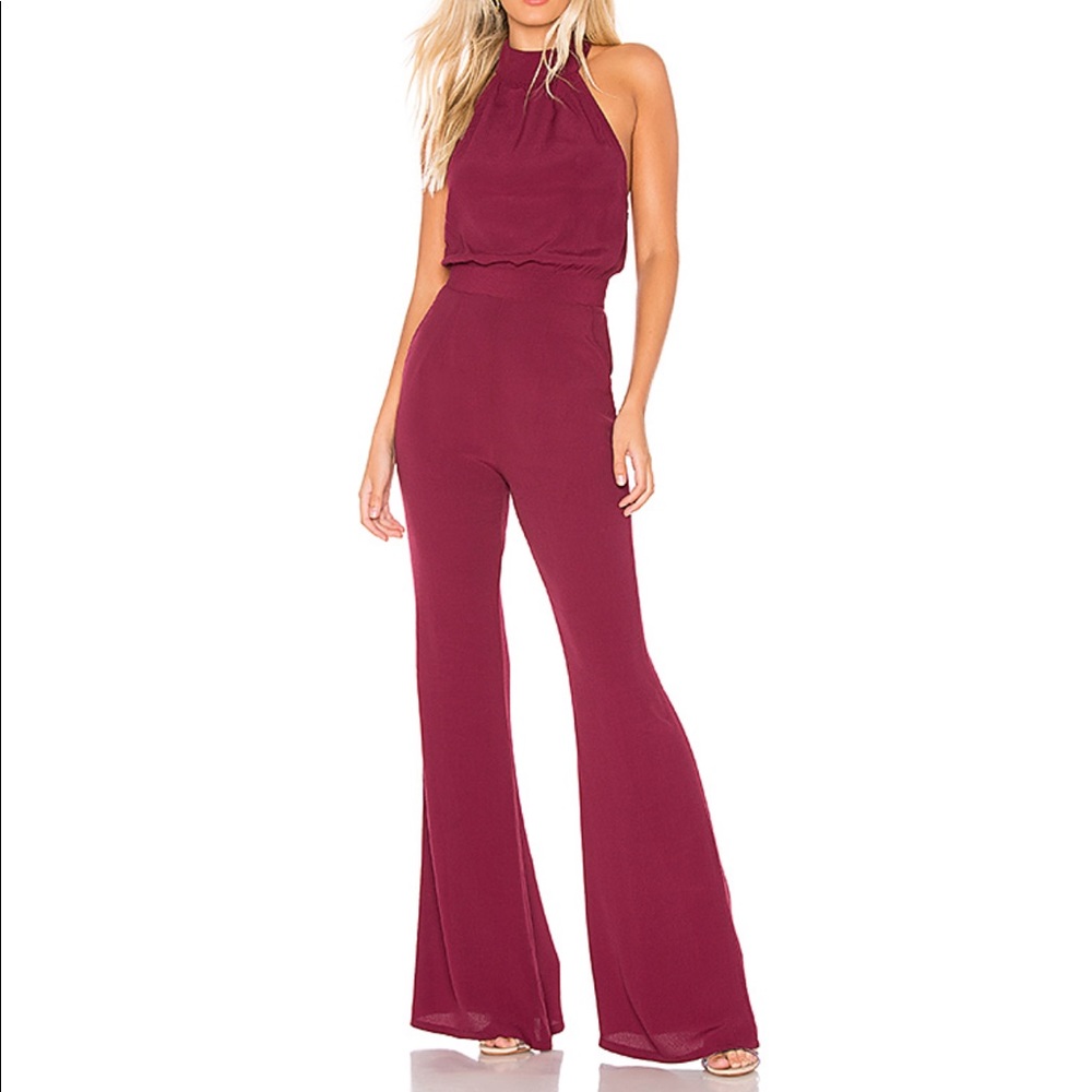 Flynn Skye NWT ✨ Berry Red Jumpsuit XS
